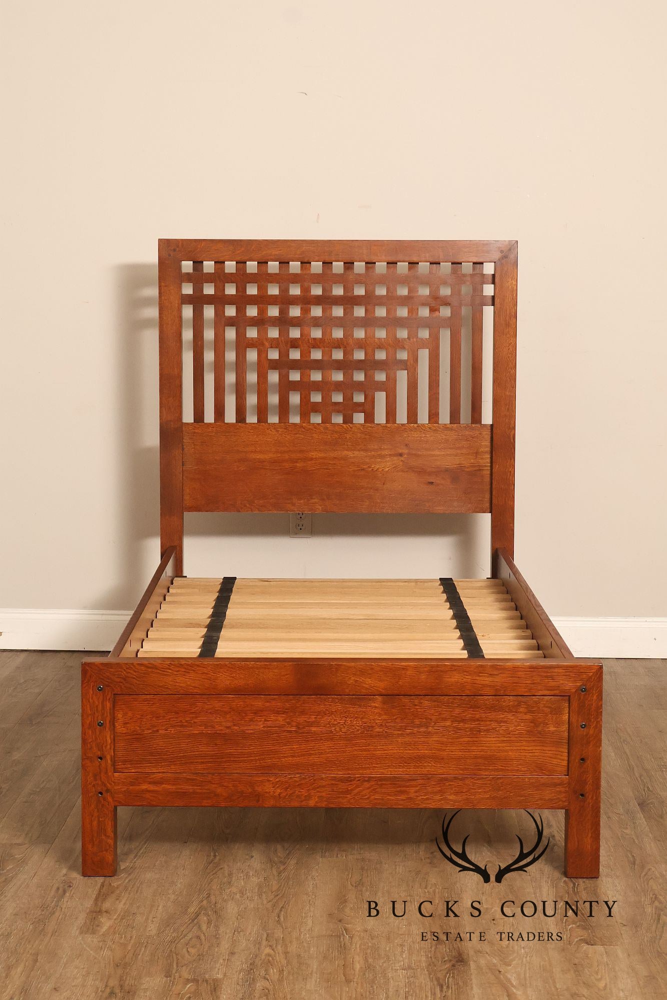 Stickley Antiquities Collection Mission Oak Twin Bed