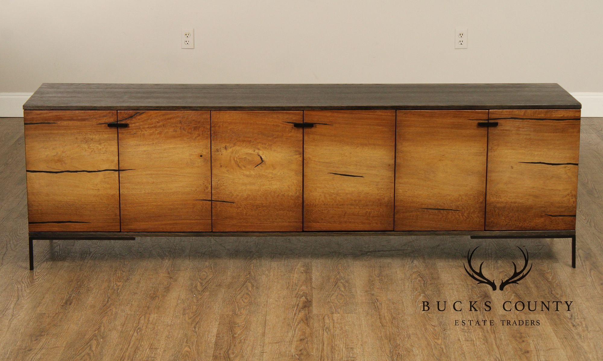 West Elm Natural Wood Media Console Sideboard