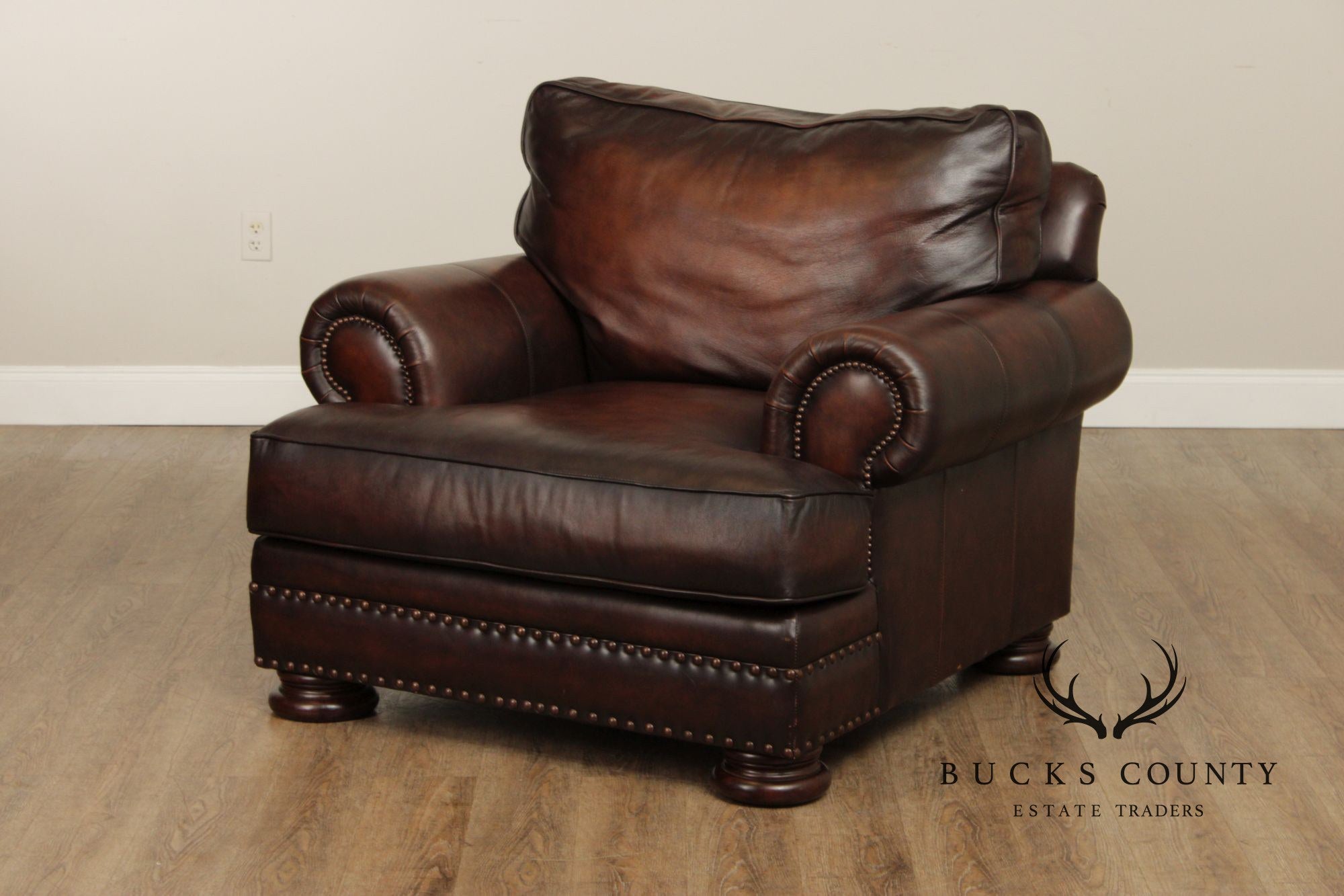 Bernhardt Traditional Leather Club Chair