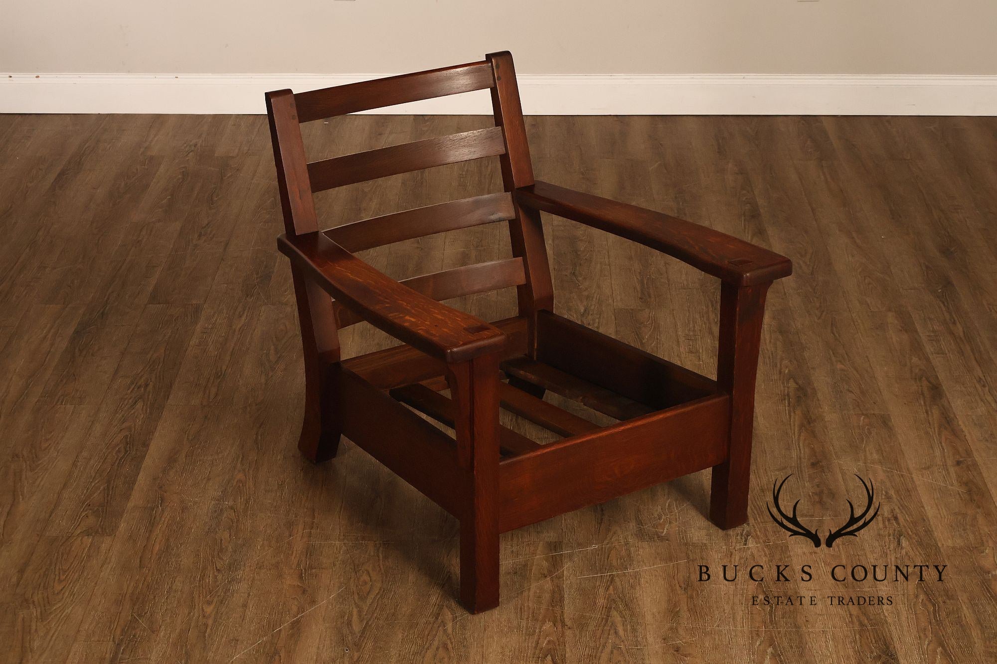 Limbert Arts & Crafts Antique Mission Oak Lounge Chair And Rocking Chair