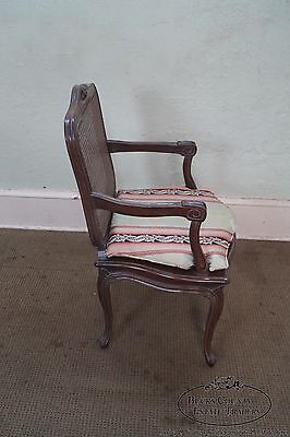 Quality French Louis XV Style Cane Back Arm Chair