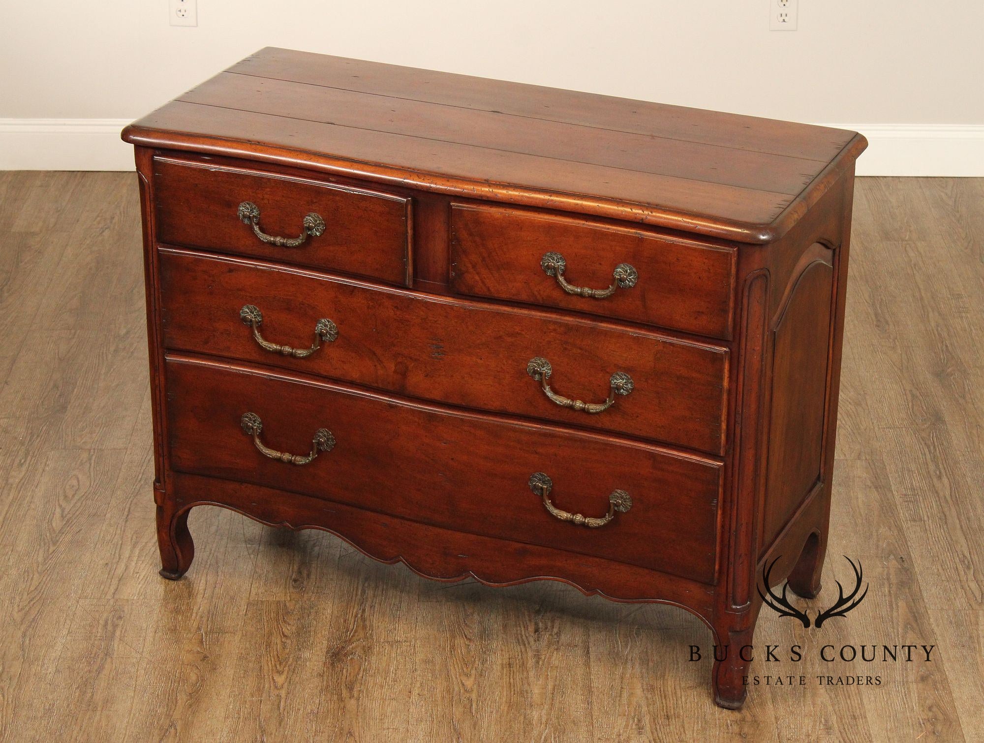 French Provincial Style Solid Mahogany Chest of Drawers