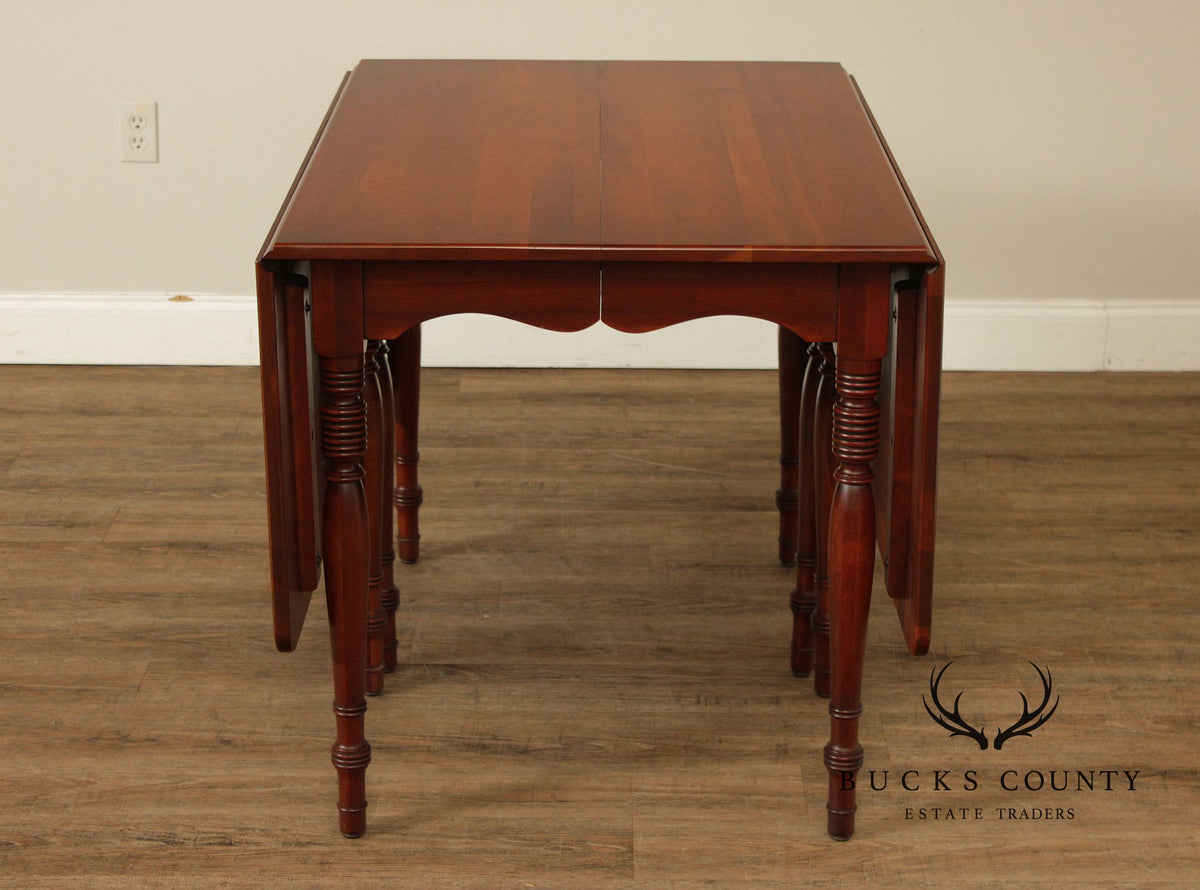 Empire Furniture Cherry Drop-Leaf Expandable Dining Table