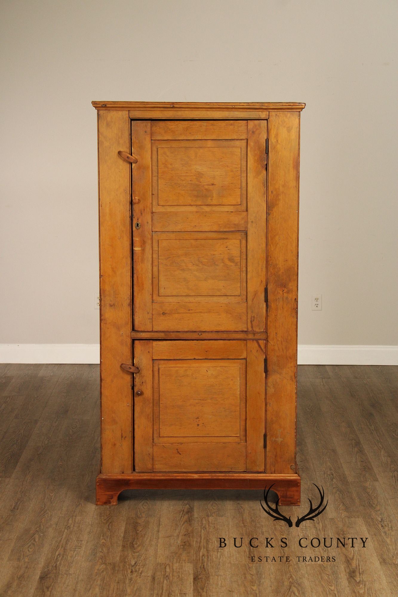 Antique American Primitive Pine Pantry Cupboard