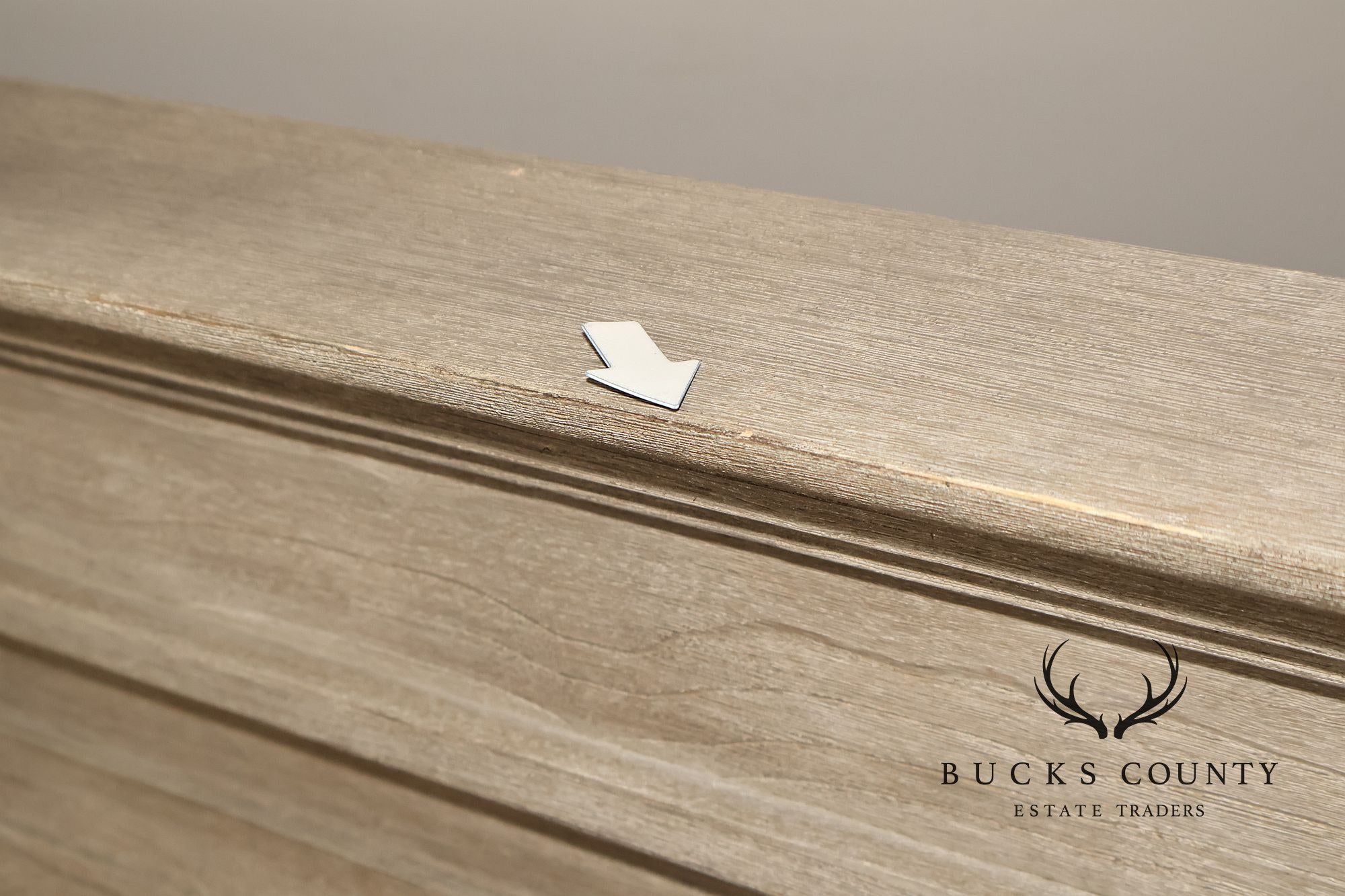 Natural Rustic Gray Finished King Size Country Style Panel Bed Frame