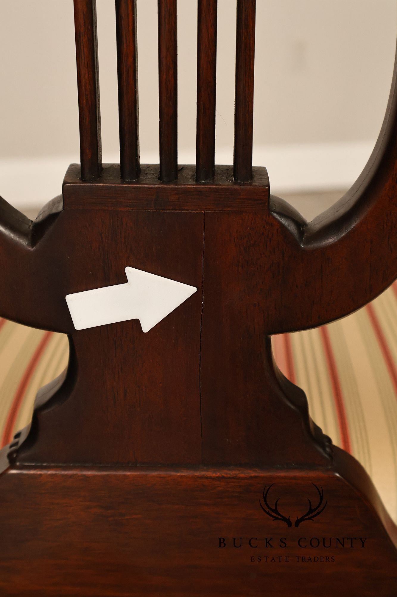 Henkel Harris Mahogany Set Of Eight Lyre Back Dining Chairs