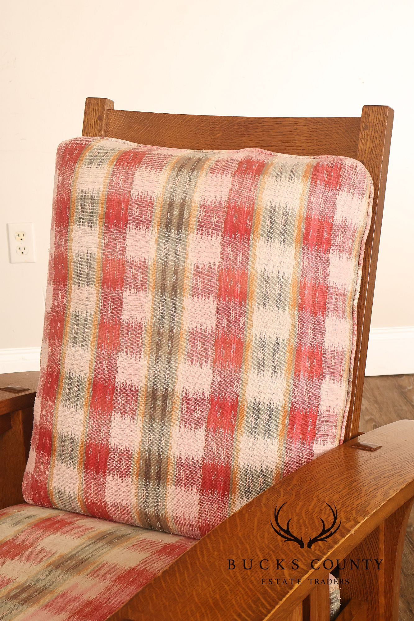 Stickley Mission Collection Oak Bow Arm Morris Chair