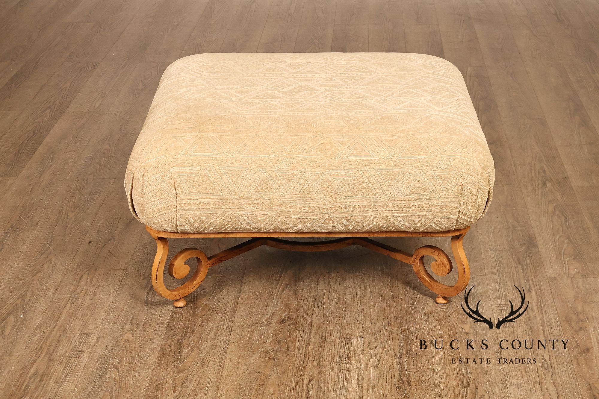 Henredon Upholstered Lounge Chair With Ottoman