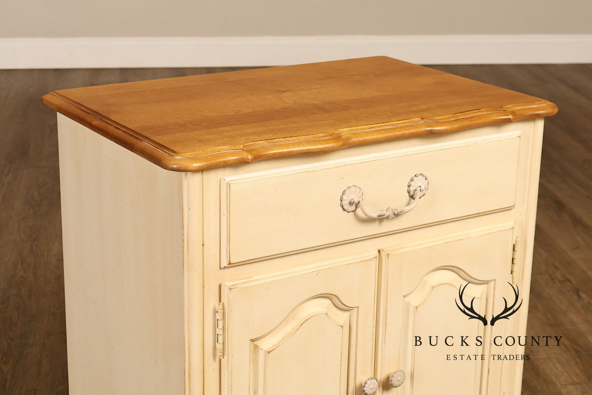 Ethan Allen 'Country French' Cream Painted Nightstand