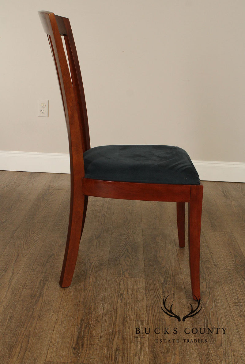 Stickley Metropolitan Collection Set of Eight Cherry Side Chairs