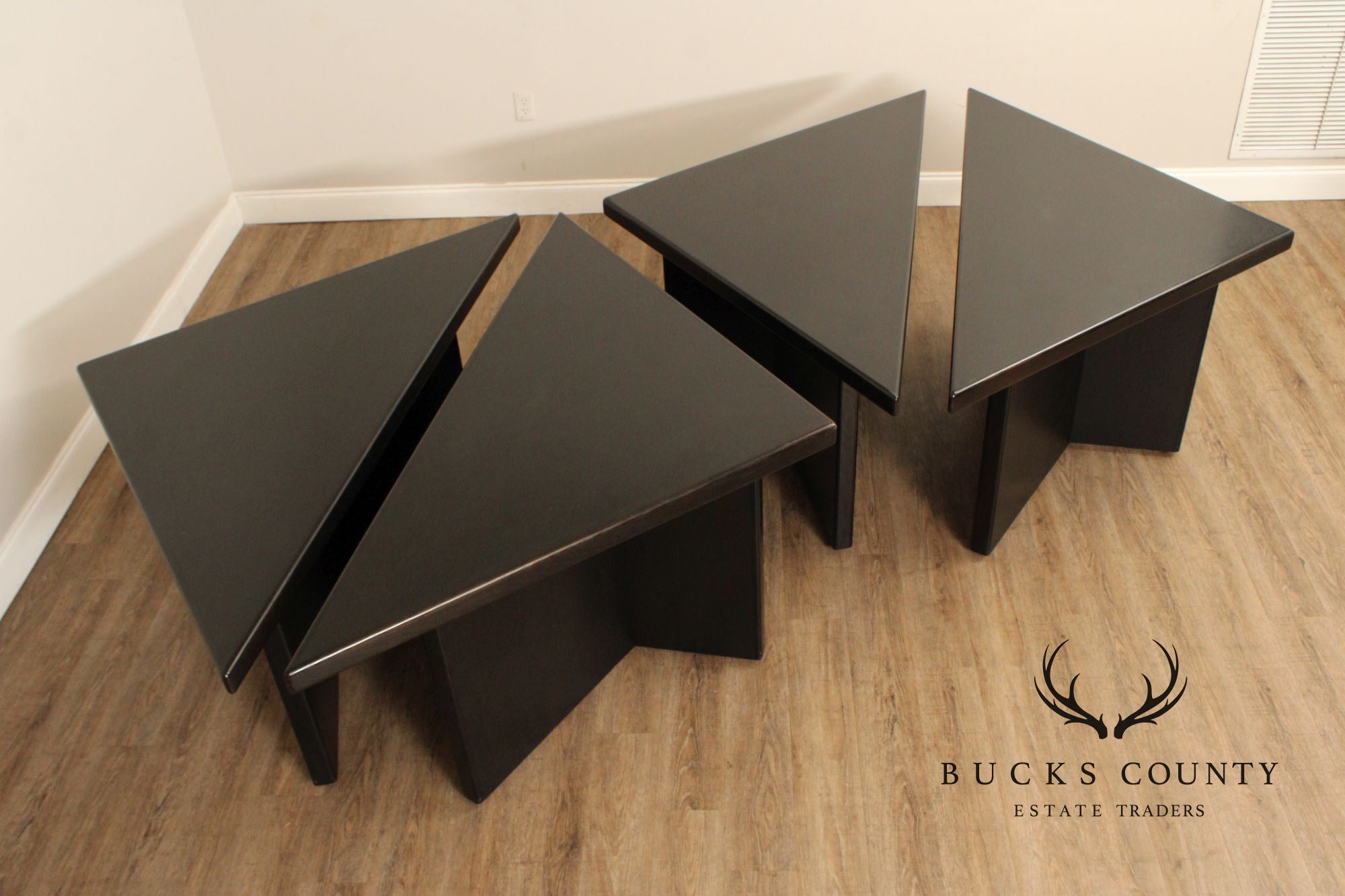 After Frank Lloyd Wright Custom Quality Modern Modular Dining Table