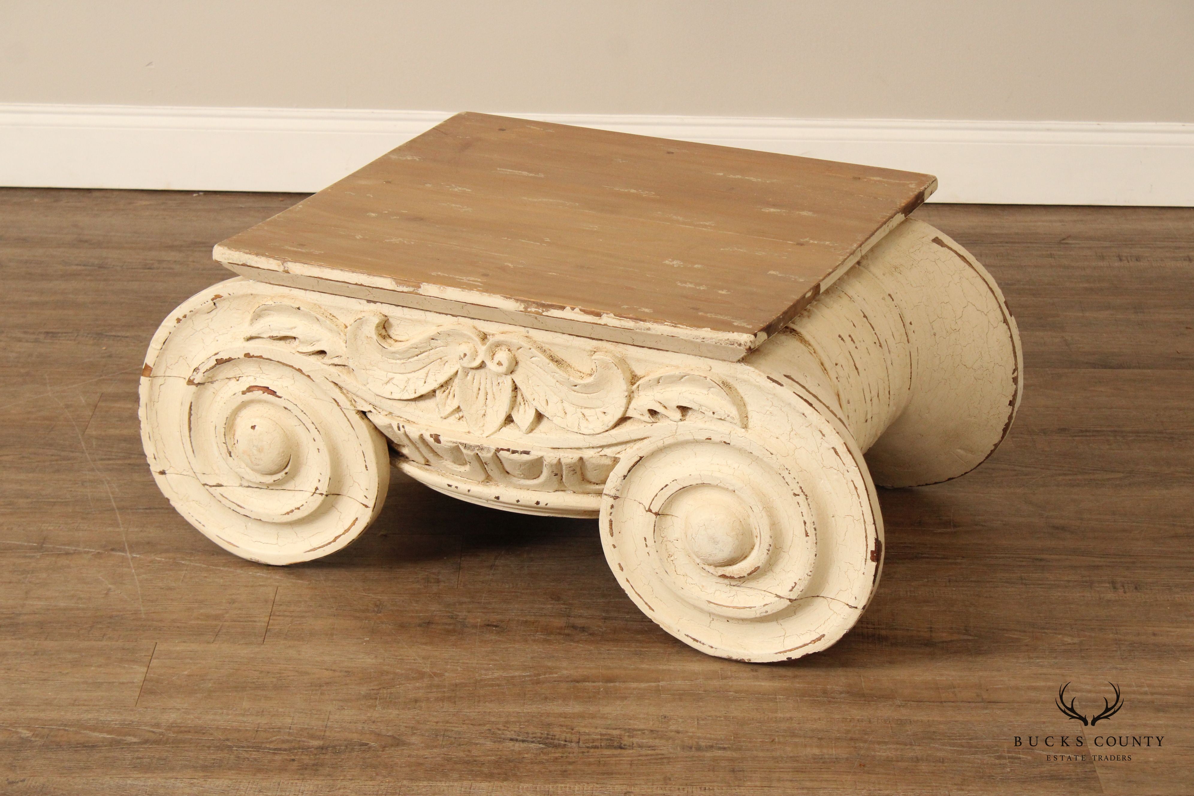 Restoration Hardware Pair of Capital 'Ionic' Coffee Tables