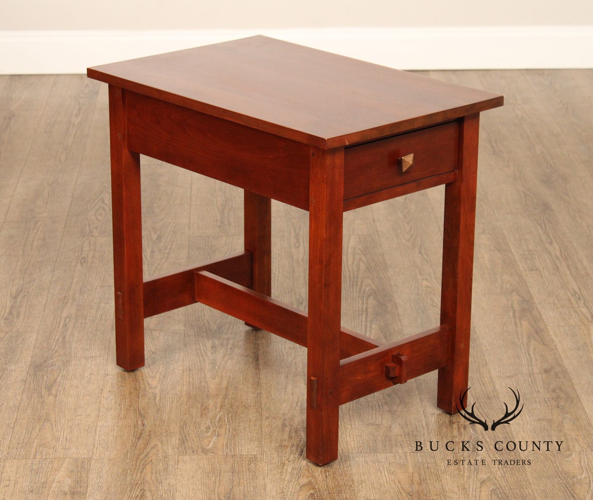 Stickley Mission Collection Cherry End Table with Drawer