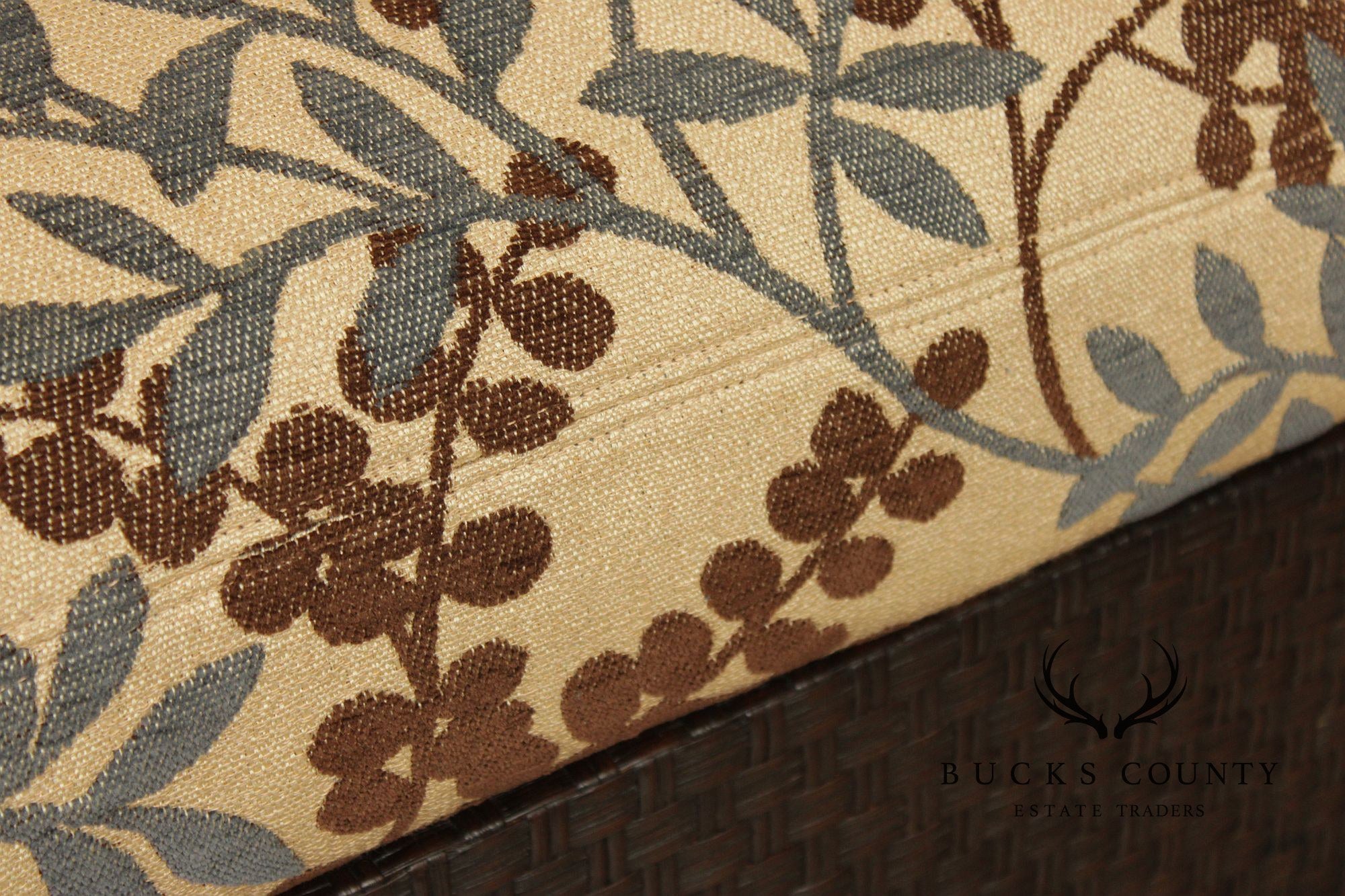 Orlando Diaz-Azcuy For McGuire Cambay Woven Wicker4 Part Sectional Sofa