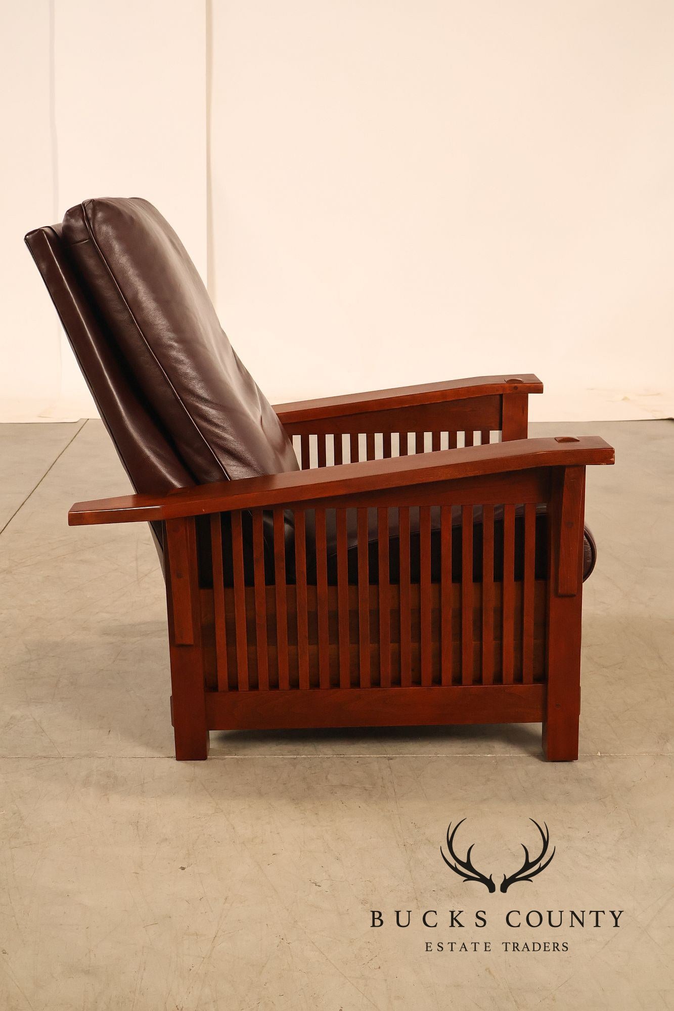 Stickley Mission Collection Cherry Spindle Morris Recliner