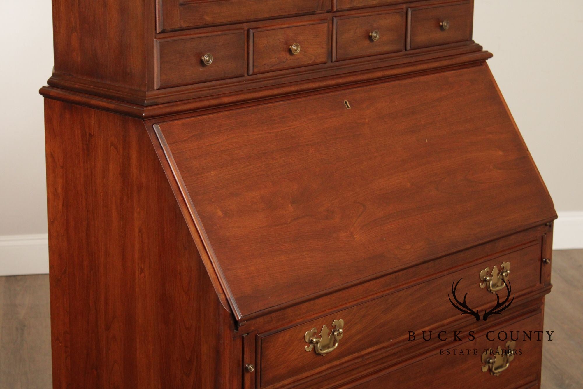 Pennsylvania House Chippendale Style Cherry Secretary Bookcase