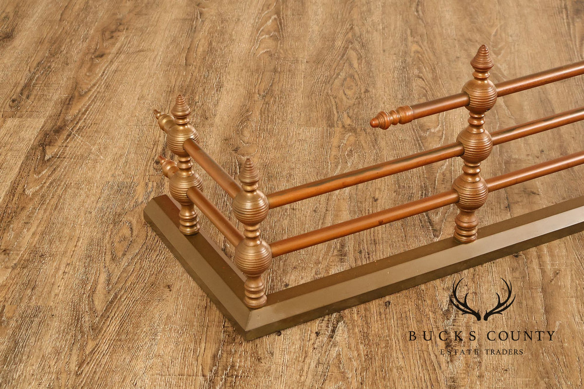 Traditional Brass Tone Fireplace Fender