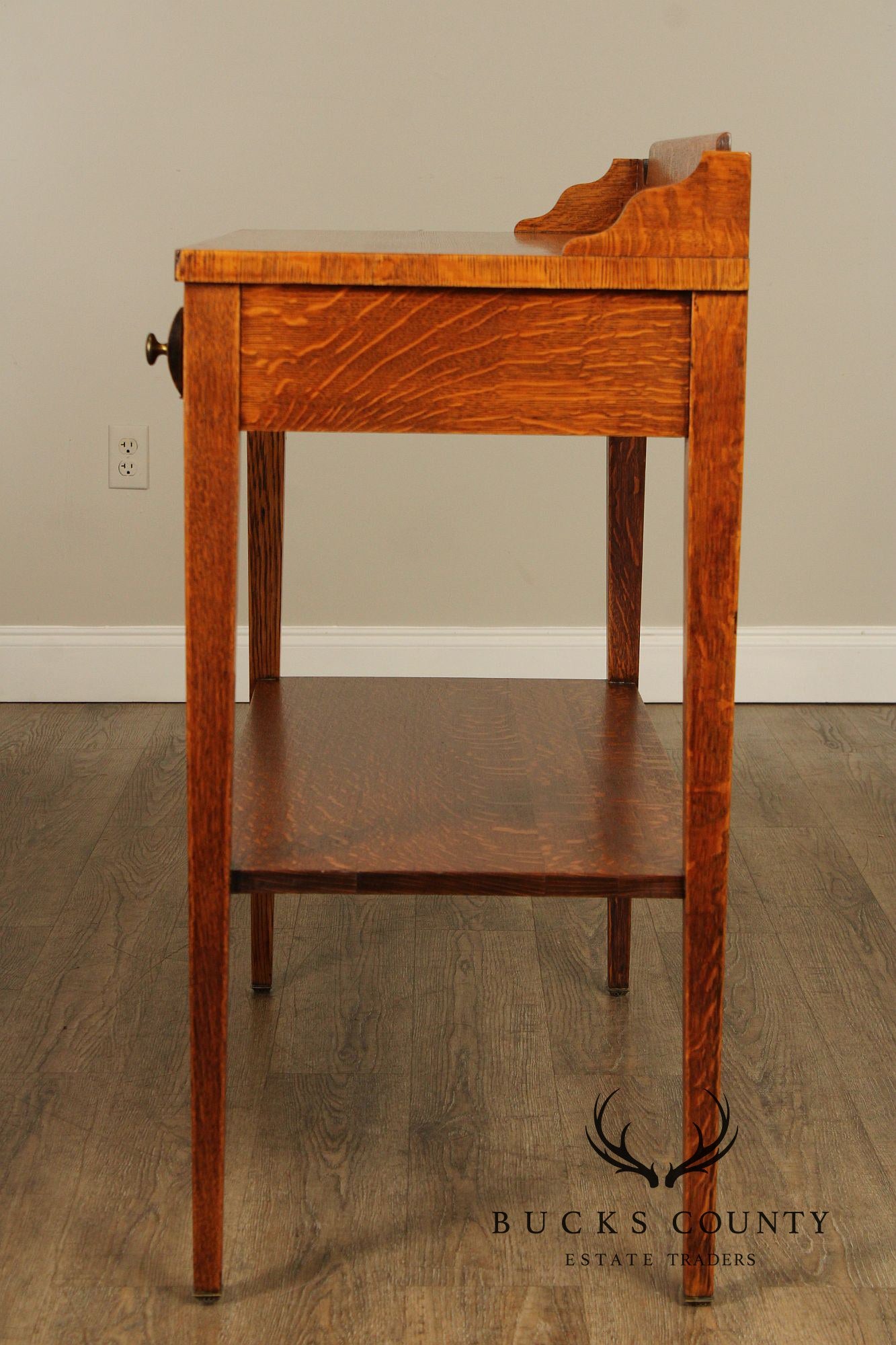 Antique Oak Two Tier Server Sideboard