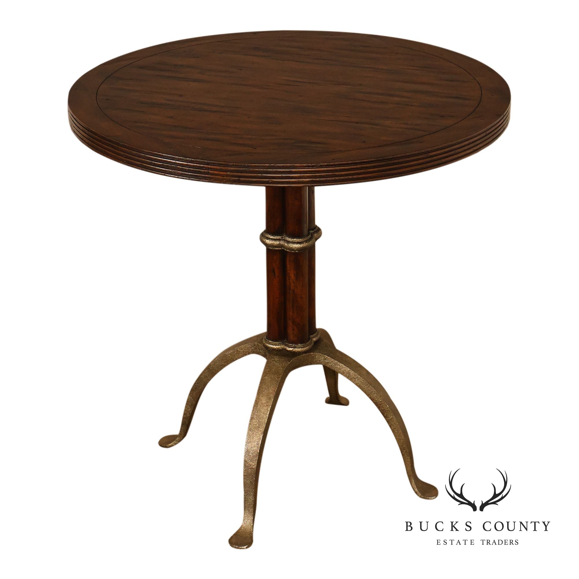 Theodore Alexander 'L'Usine' Round Bistro Accent Table