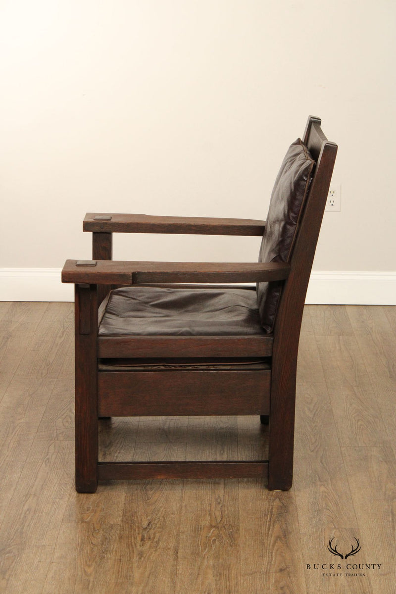 Antique Mission Oak Lounge Chair