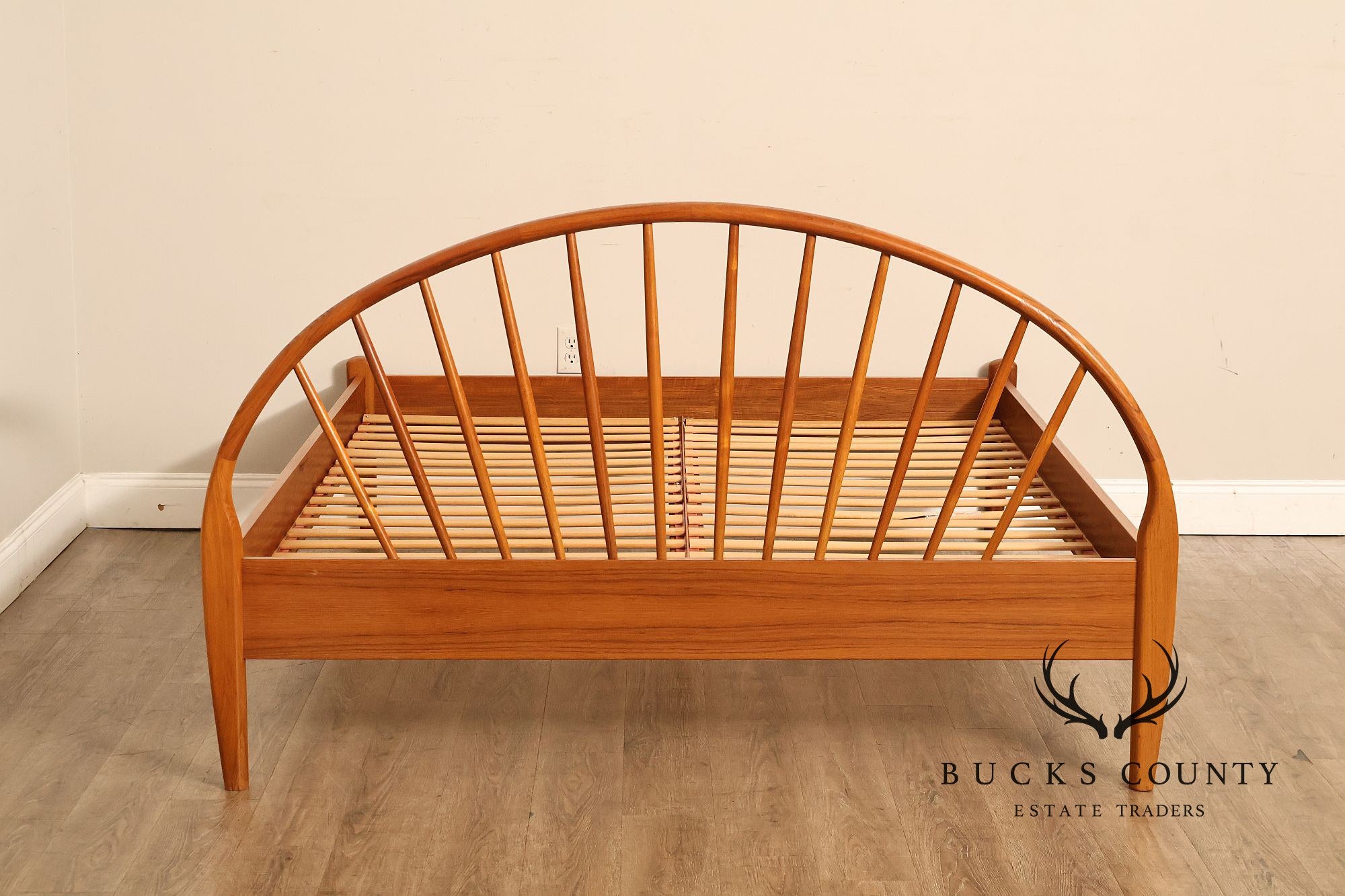 Jespersen Danish Modern Teak Queen Bed Frame