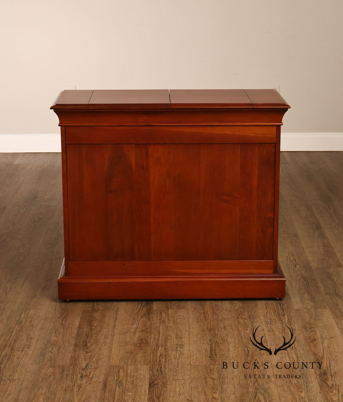 Ethan Allen 'Medallion' Cherry Flip-Top Server