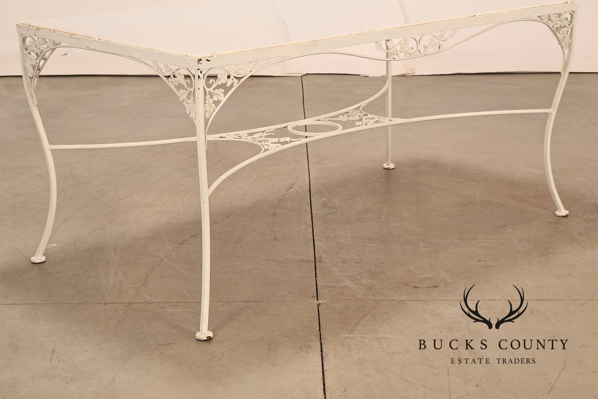 Woodard 'Orleans' Wrought Iron Patio Dining Table