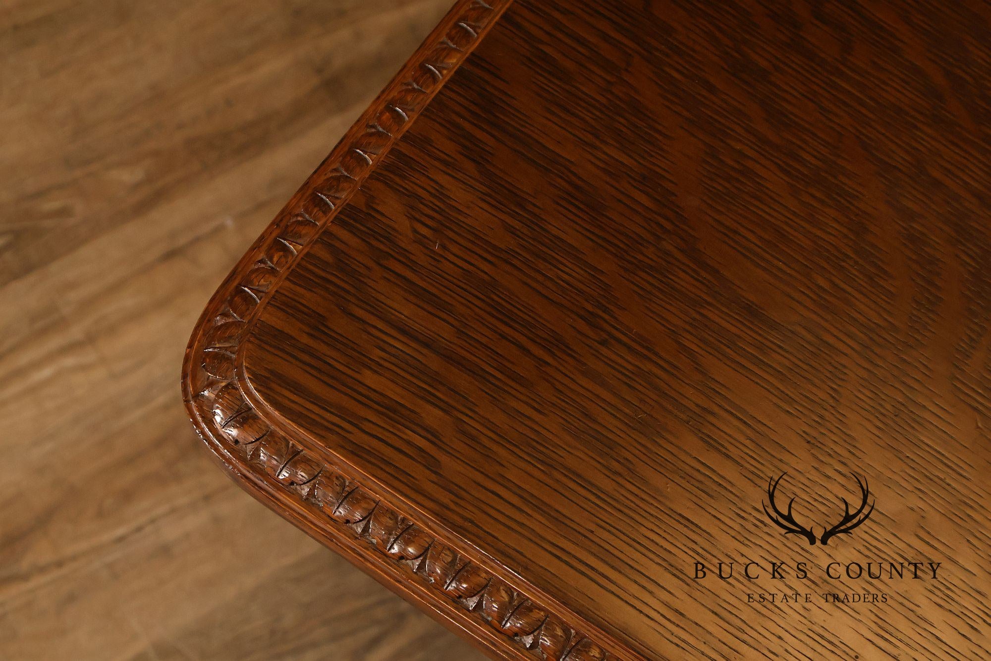 Victorian Carved Oak Library Table With Griffin Supports