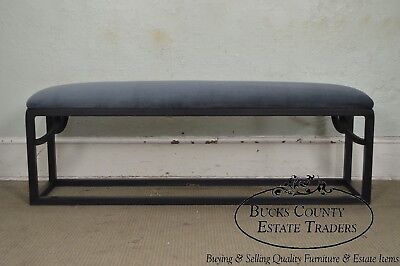 Custom Black Painted Long Bench (A)