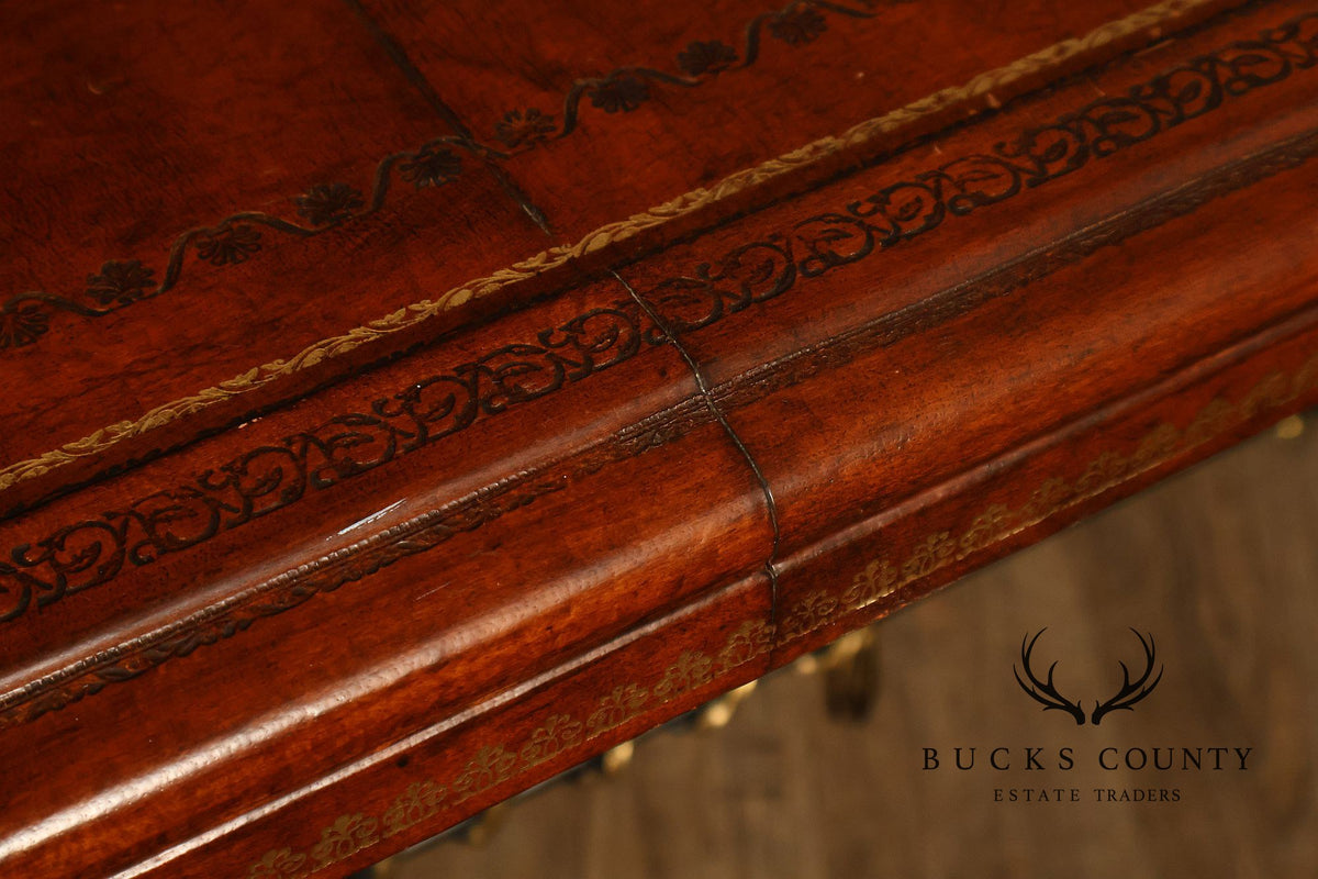 Maitland Smith Leather Top Sword Console