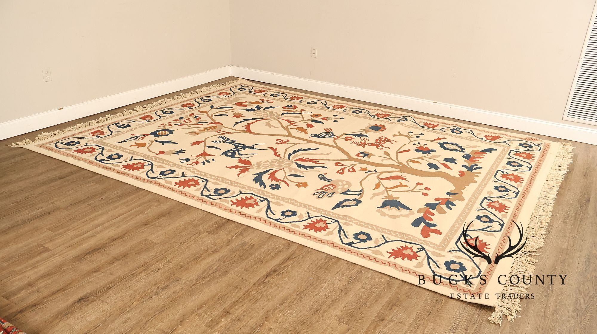 Capel Folk Art Style Tree of Life Area Rug