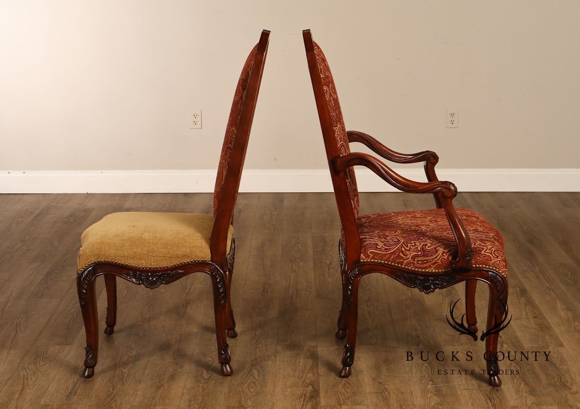 Henredon French Louis XV Style Set of Twelve Dining Chairs