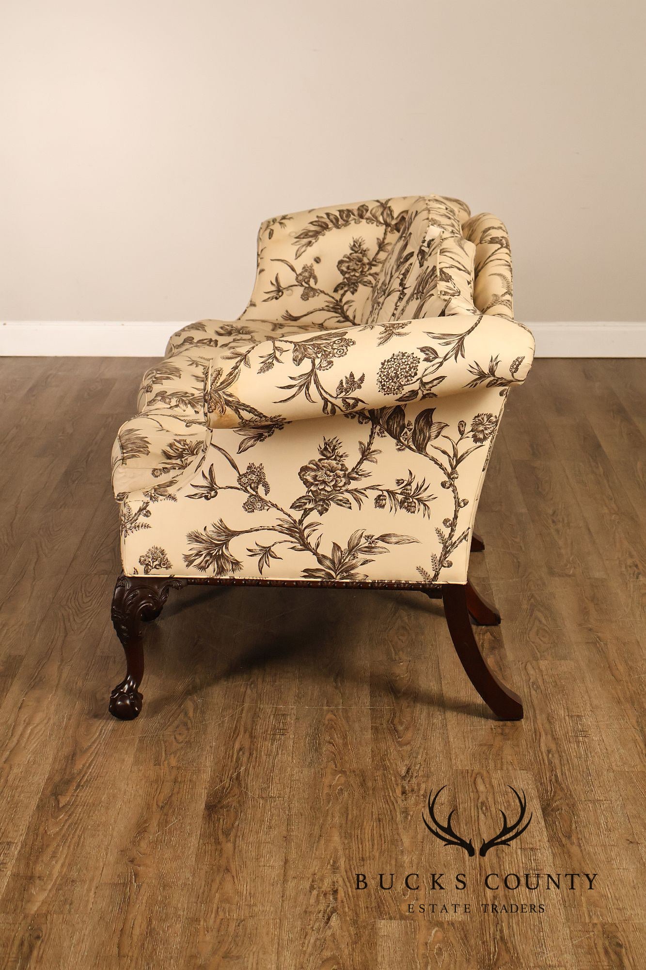 Baker Williamsburg Reproductions Camelback Sofa