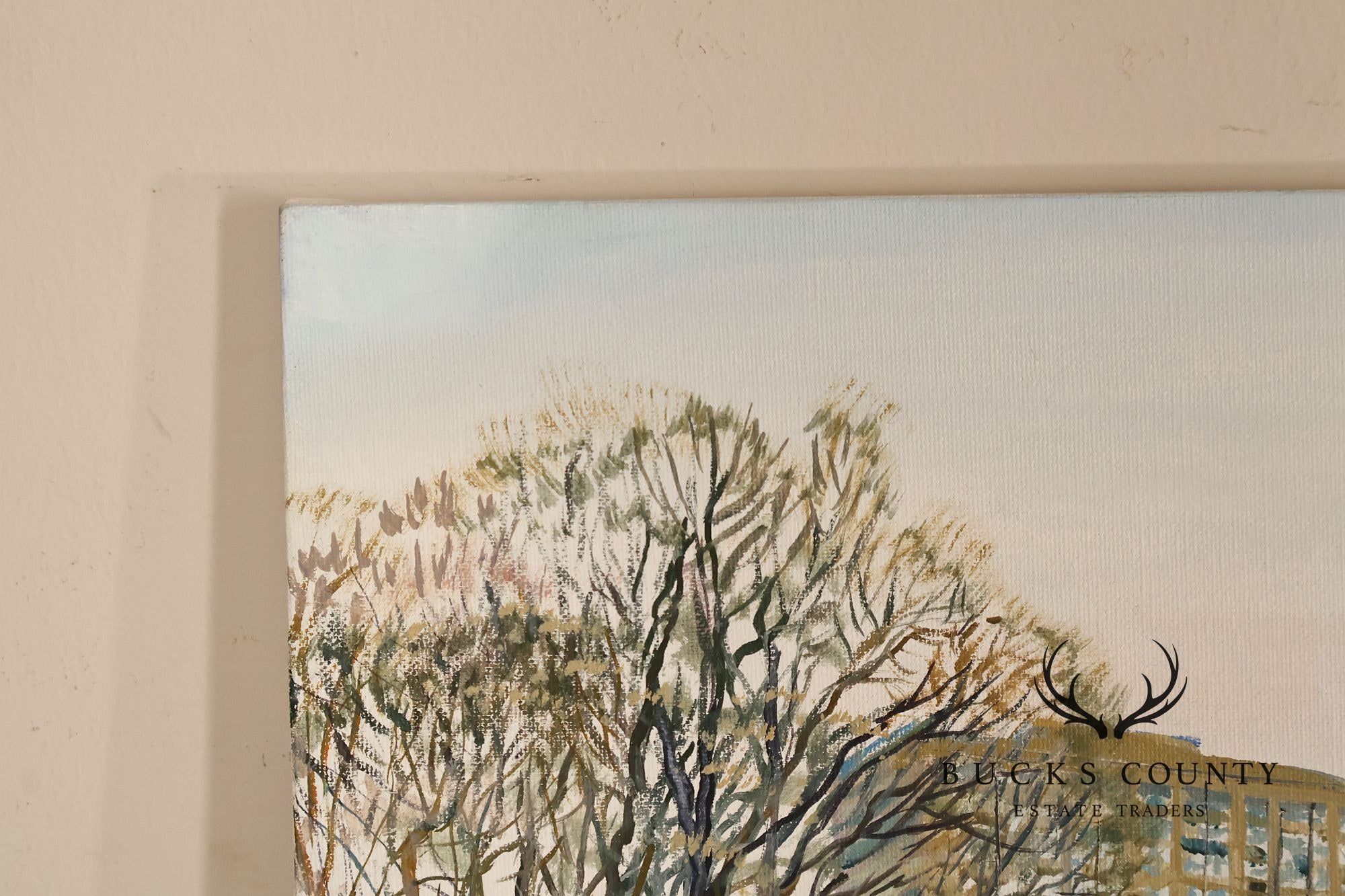 Ruth Mayer Central Park Ice Skating Landscape Original Oil Painting On Canvas
