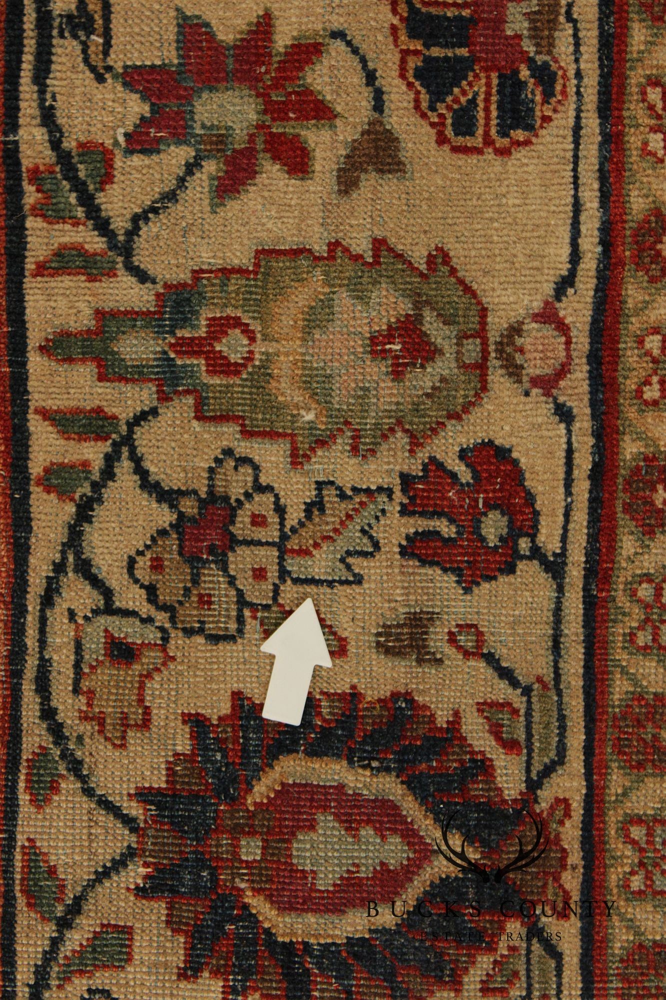 Antique Persian Bidjar Wool Area Rug 8' x 10'