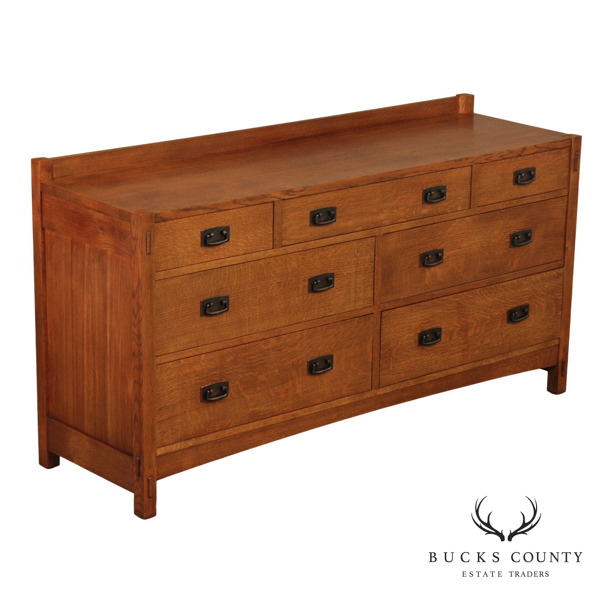 Stickley Mission Collection Oak Triple Dresser