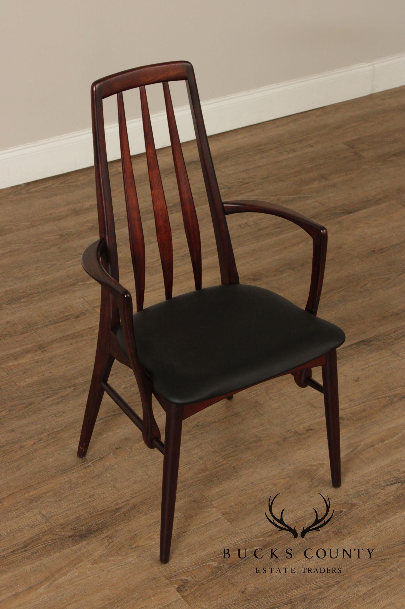 Niels Koefoed Danish Modern Set of Six Rosewood Eva Dining Chairs