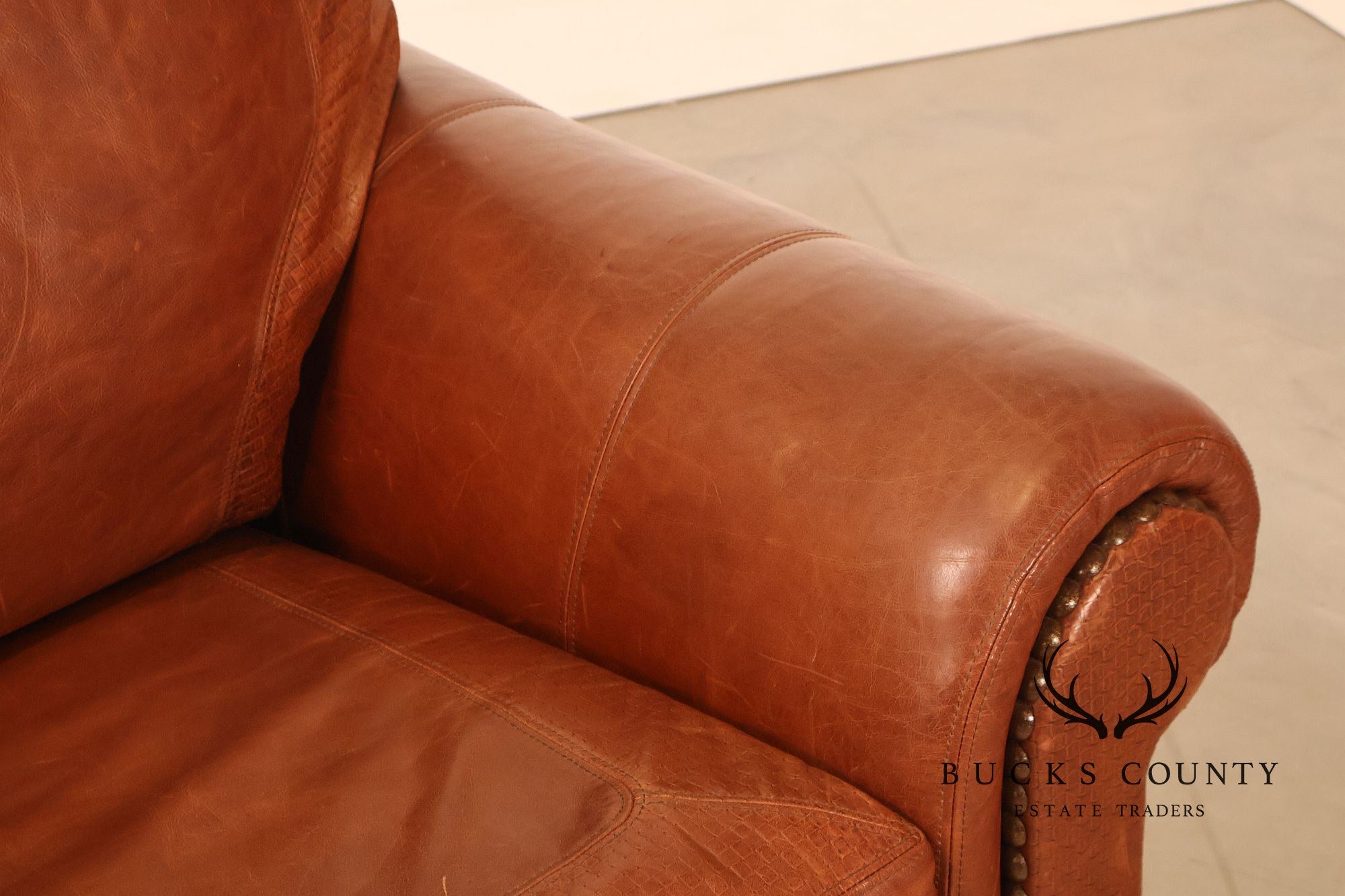 Stickley Santa Fe Leather Chair And Ottoman