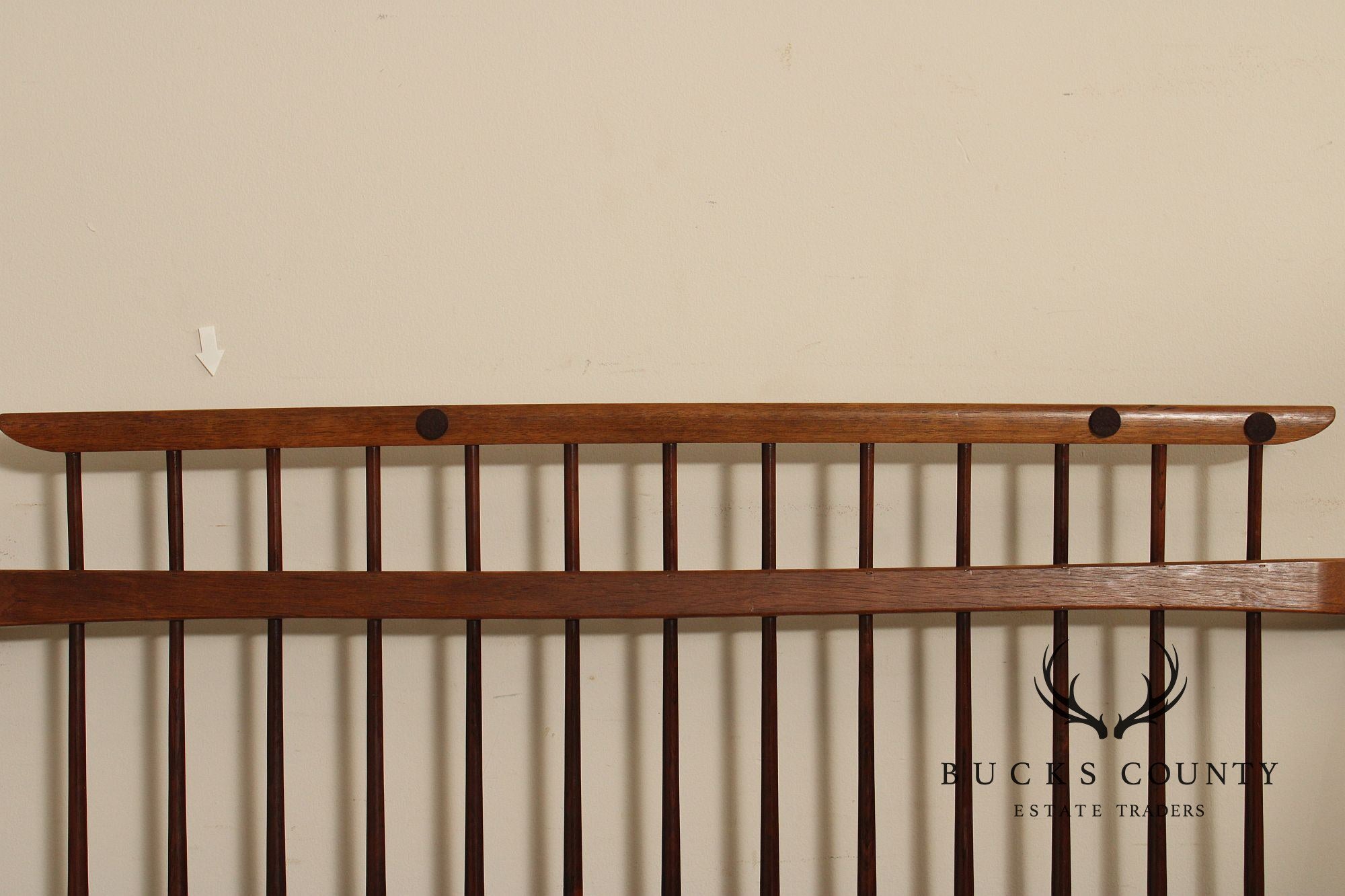 Thomasville Mid Century Modern Black Walnut Full Size Headboard