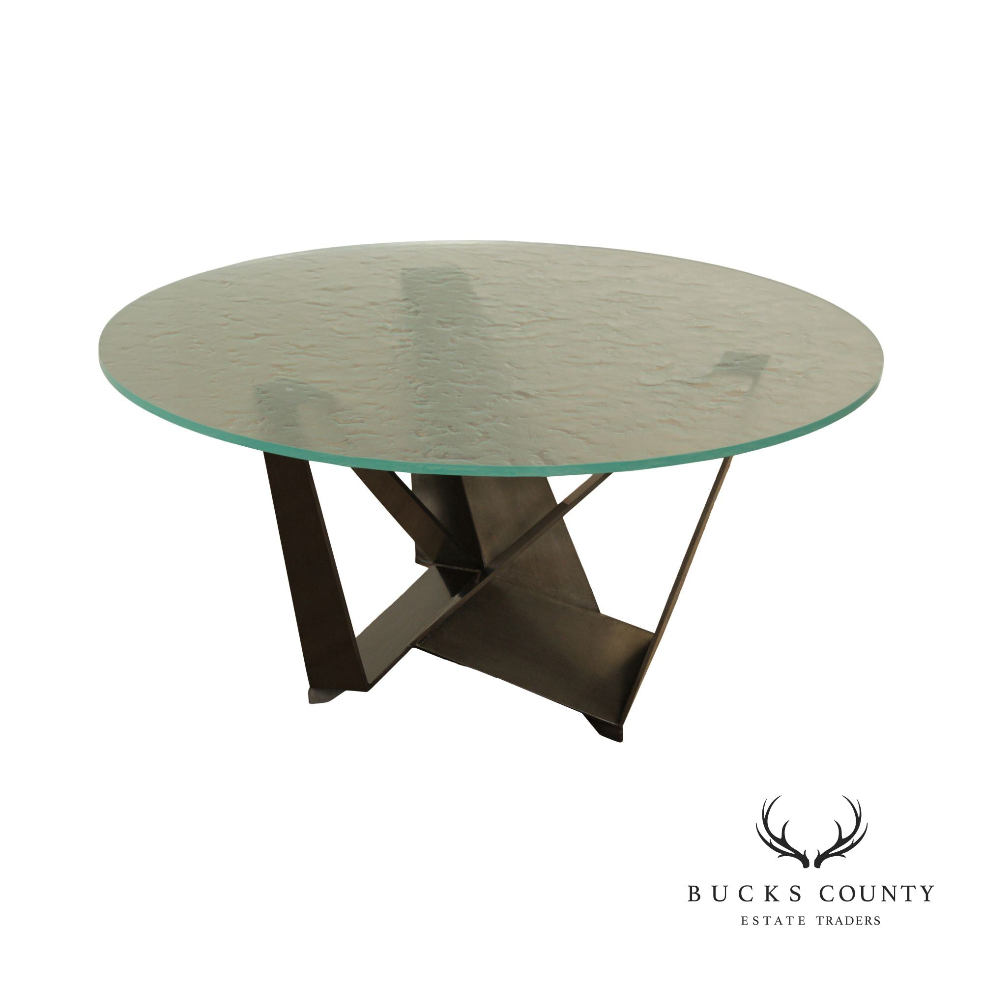 Cattelan Italia 'Skorpio' Round Glass Top Dining Table