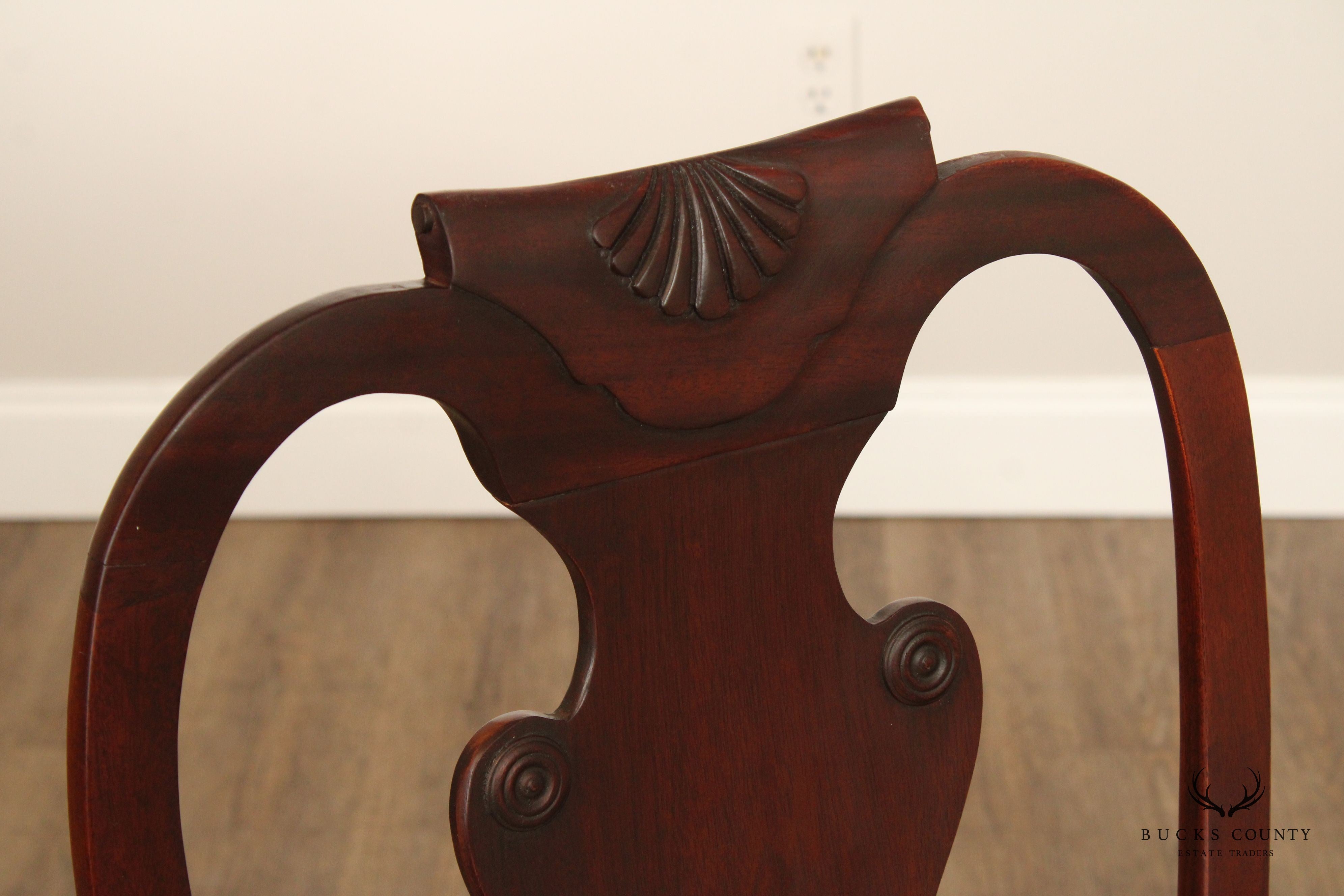 Baker Historic Charleston Collection Set of Six Mahogany Dining Chairs