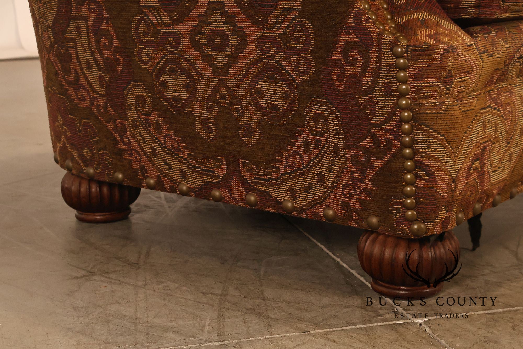 Lillian August Collection Oversized Paisley Upholstered Armchair