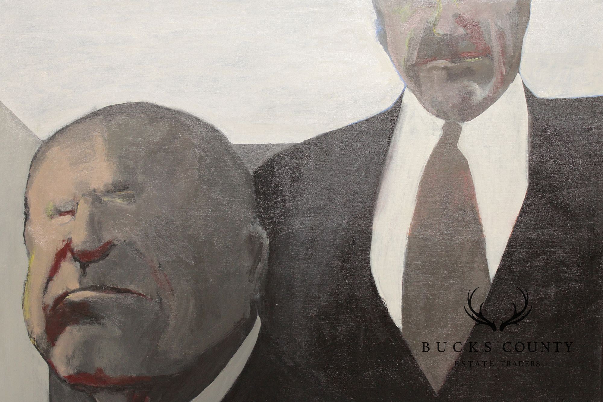 Anne Cooper Dobbins Oil Painting, 'Two Strong Men'