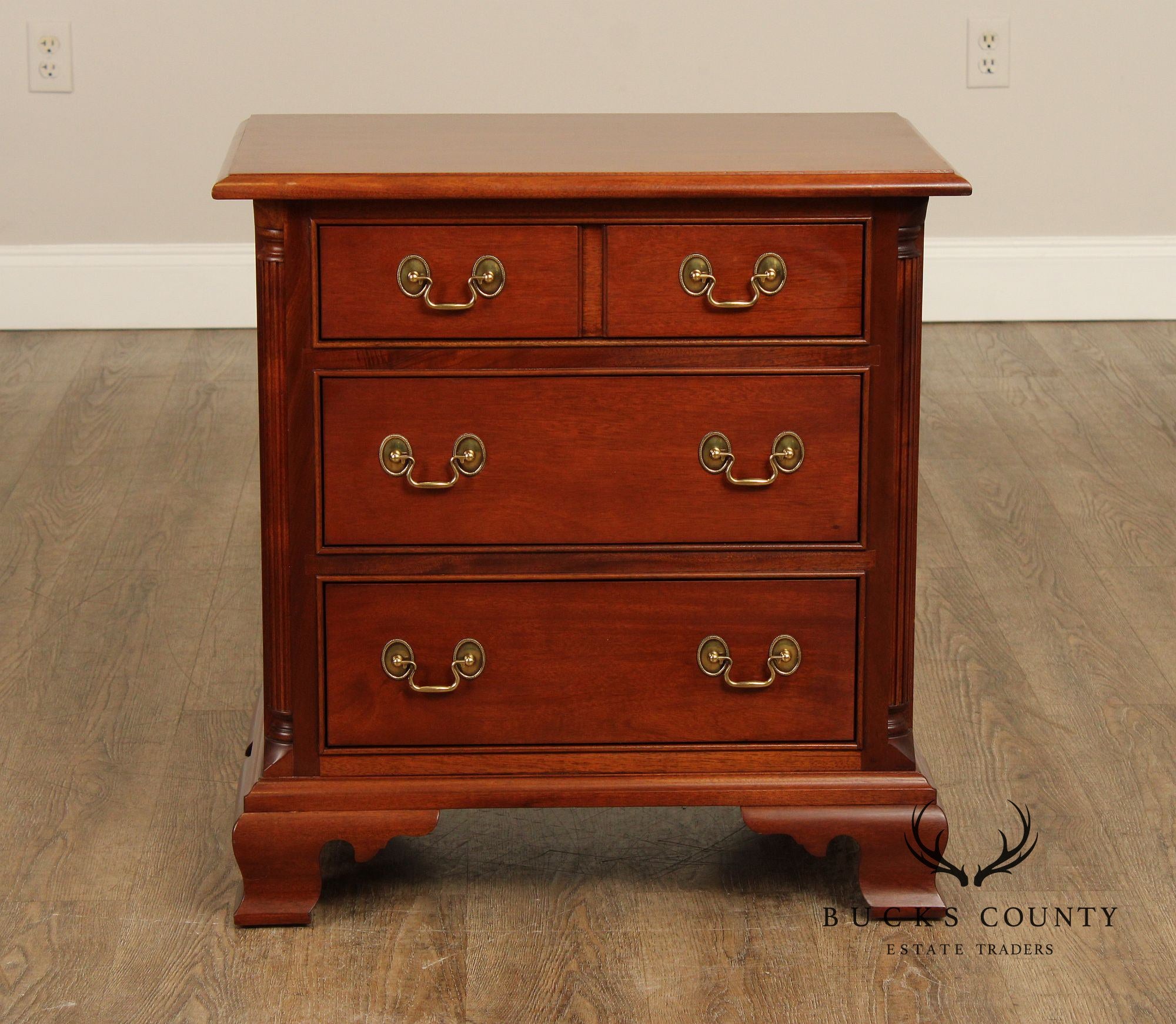 Stickley Chippendale Style Mahogany Nightstand