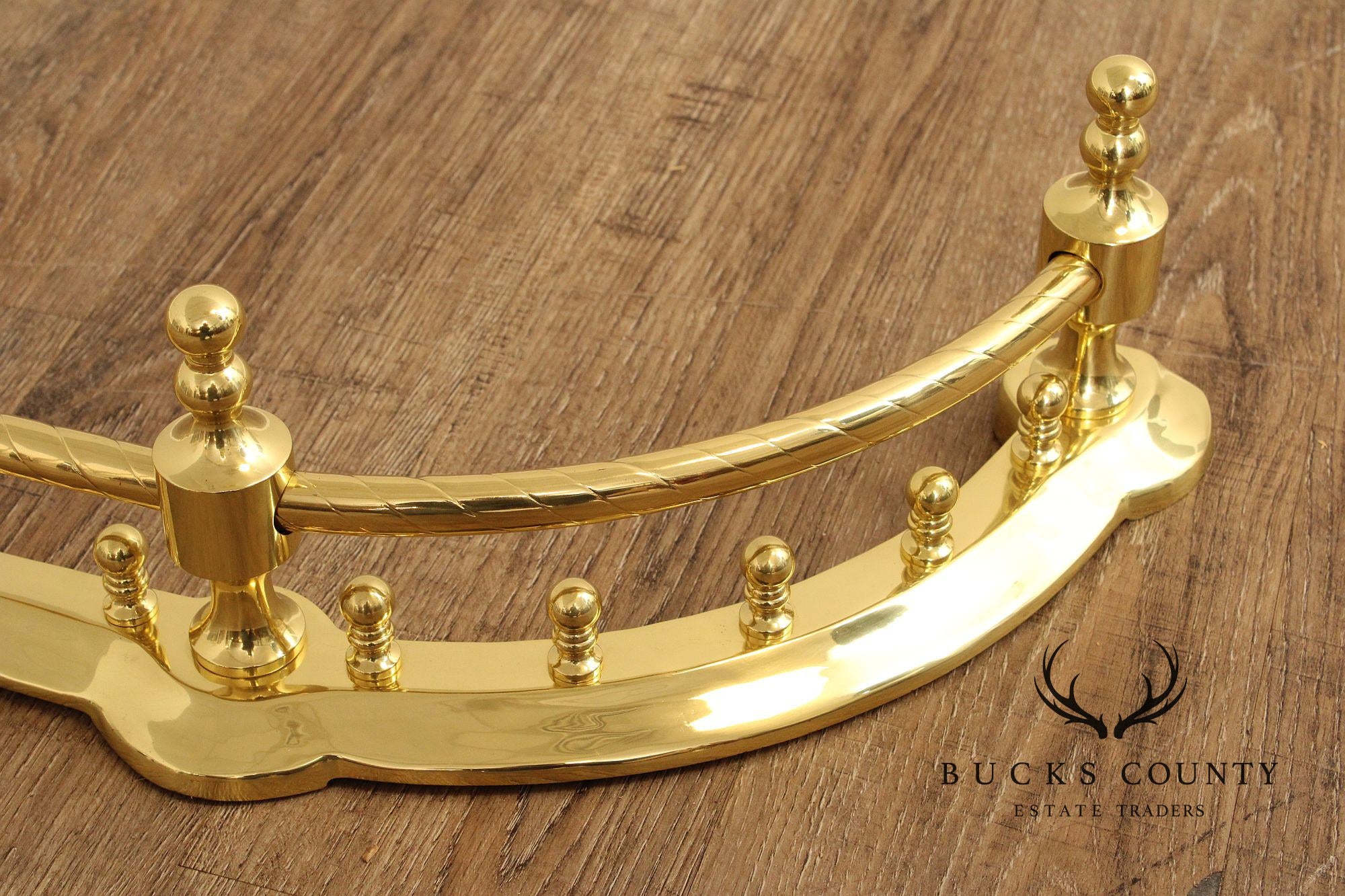 Traditional Polished Brass Fireplace Fender