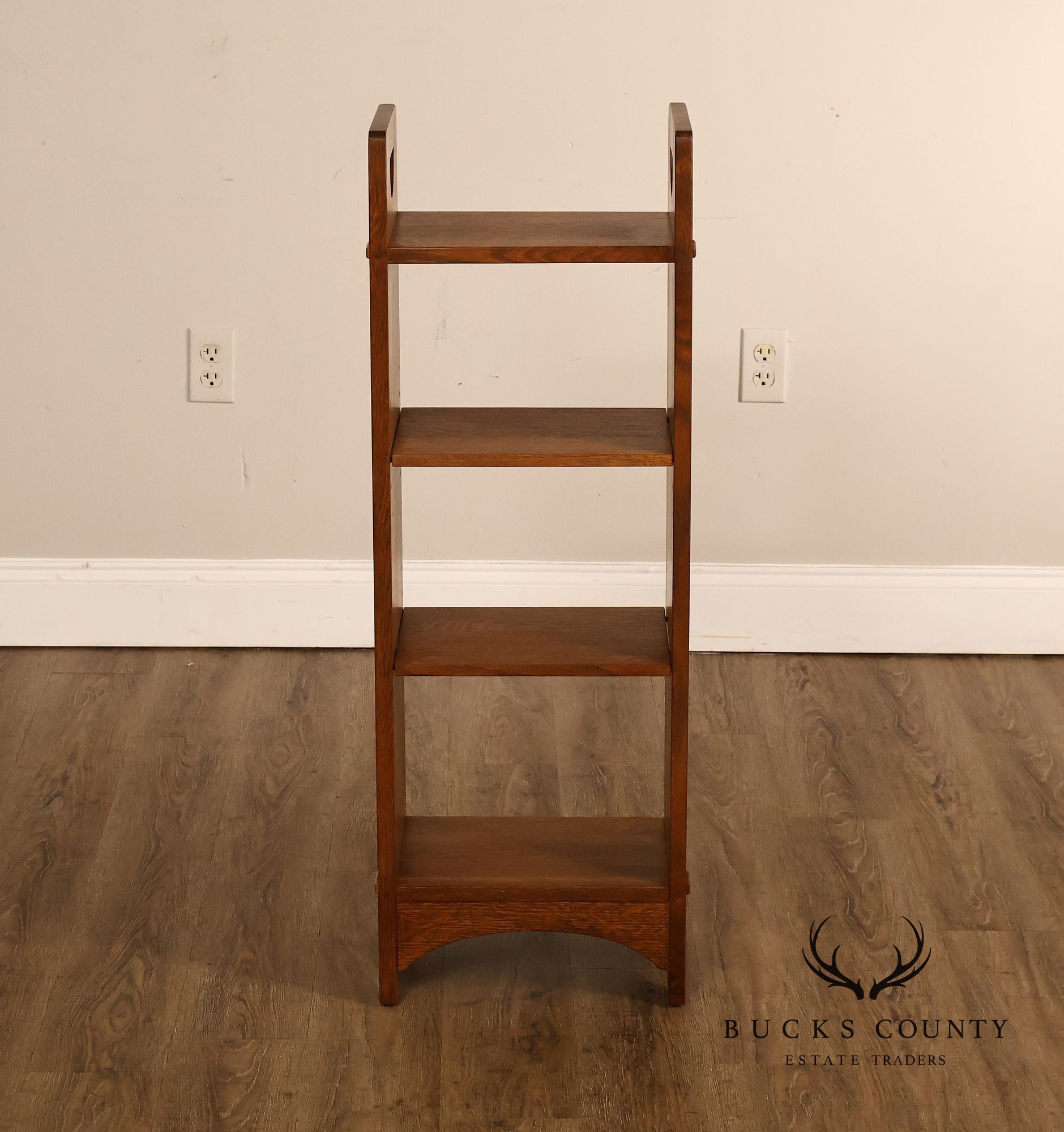 Stickley Mission Collection Oak Magazine Stand Bookcase
