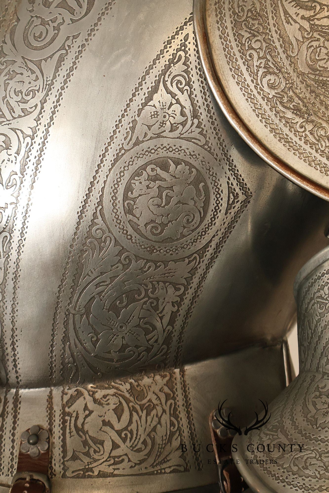 Marto Toledo Spanish Engraved Full Suit of Armor with Sword