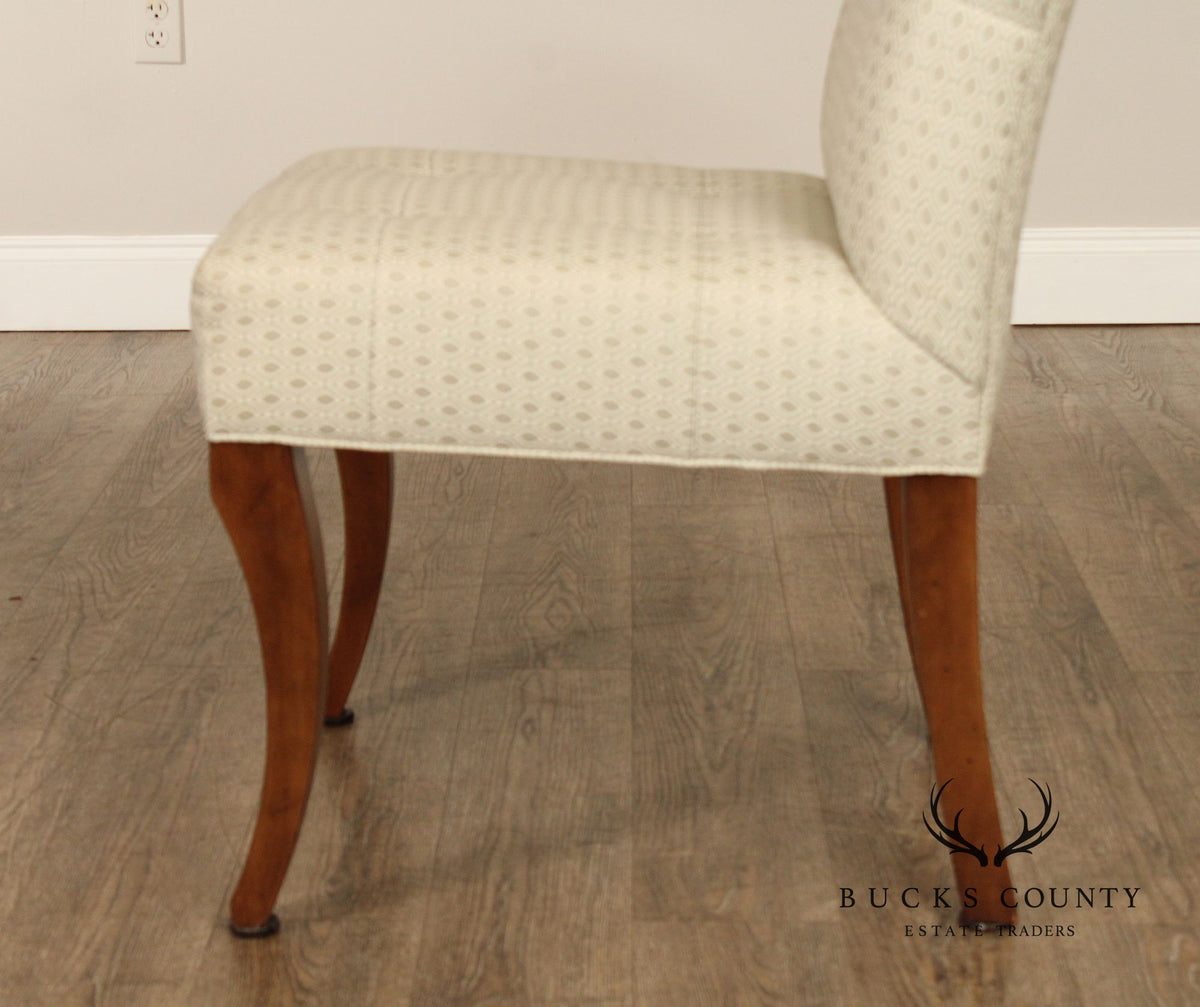 Ethan Allen Button-Tufted Slipper Chair
