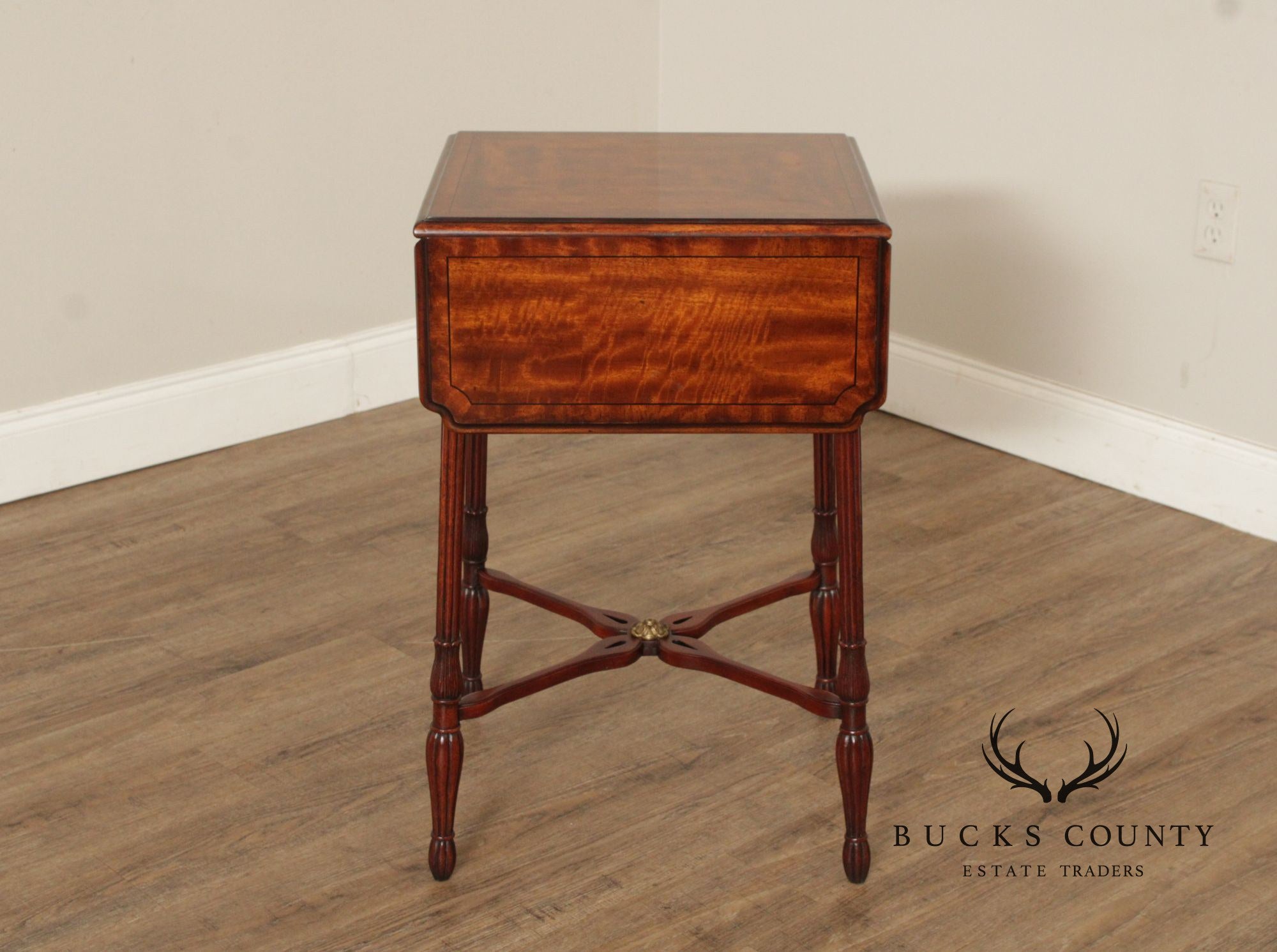 Theodore Alexander Mahogany Pembroke Side Table