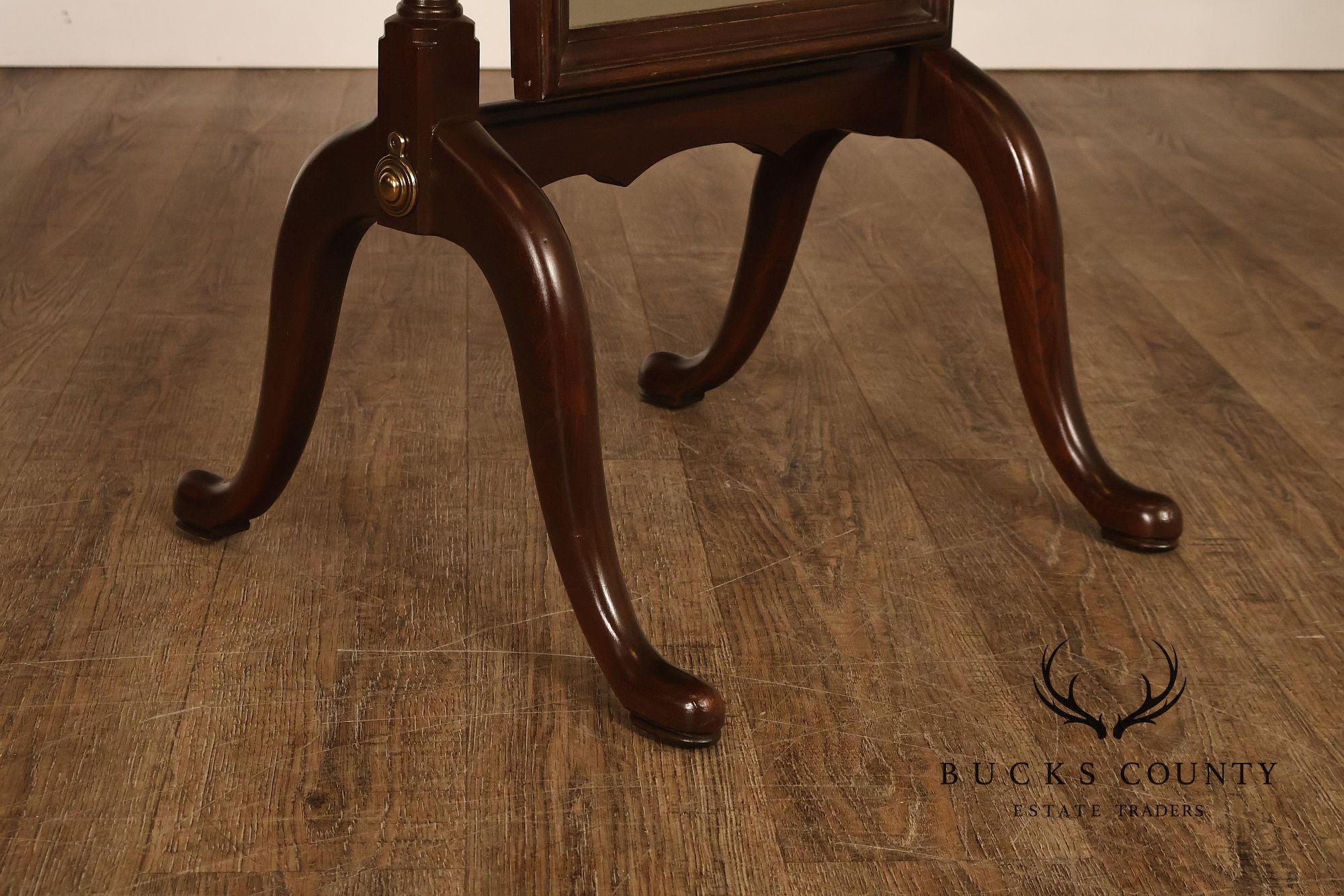 Ethan Allen Georgian Court Cherry Cheval Floor Mirror